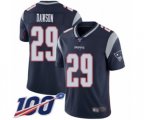 New England Patriots #29 Duke Dawson Navy Blue Team Color Vapor Untouchable Limited Player 100th Season Football Jersey