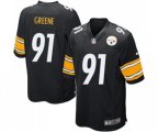 Pittsburgh Steelers #91 Kevin Greene Game Black Team Color Football Jersey