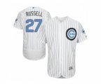 Chicago Cubs #27 Addison Russell White(Blue Strip) Flexbase Authentic Collection 2016 Father's Day Stitched Baseball Jersey