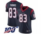 Houston Texans #83 Jordan Thomas Navy Blue Team Color Vapor Untouchable Limited Player 100th Season Football Jersey