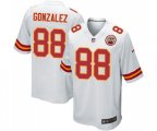 Kansas City Chiefs #88 Tony Gonzalez Game White Football Jersey