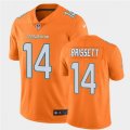 Miami Dolphins #14 Jacoby Brissett Nike Orange Color Rush Limited Jersey