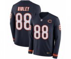 Chicago Bears #88 Riley Ridley Limited Navy Blue Therma Long Sleeve Football Jersey