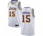 Los Angeles Lakers #15 DeMarcus Cousins Swingman White Basketball Jersey - Association Edition