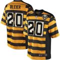 Pittsburgh Steelers #20 Rocky Bleier Limited Yellow Black Alternate 80TH Anniversary Throwback NFL Jersey