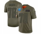 Los Angeles Chargers #78 Trent Scott Limited Camo 2019 Salute to Service Football Jersey