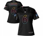 Women New England Patriots #6 Ryan Allen Game Black Fashion Football Jersey