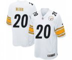 Pittsburgh Steelers #20 Rocky Bleier Game White Football Jersey