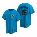 Nike Miami Marlins #15 Brian Anderson Blue Alternate Stitched Baseball Jersey