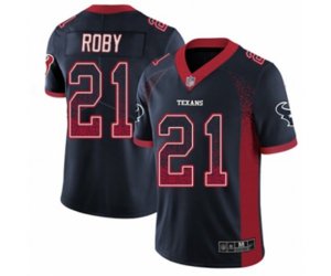 Houston Texans #21 Bradley Roby Limited Navy Blue Rush Drift Fashion Football Jersey