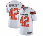 Cleveland Browns #42 Morgan Burnett White Vapor Untouchable Limited Player Football Jersey