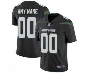 New York Jets Customized Black Alternate Vapor Untouchable Custom Limited Football Jersey
