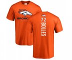 Denver Broncos #72 Garett Bolles Orange Backer T-Shirt