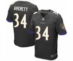 Baltimore Ravens #34 Anthony Averett Elite Black Alternate Football Jersey