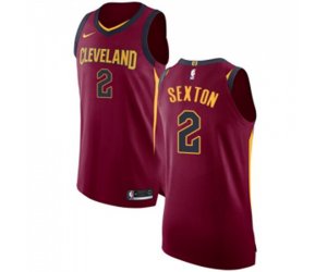 Cleveland Cavaliers #2 Collin Sexton Authentic Maroon Basketball Jersey - Icon Edition