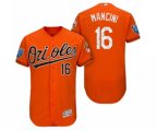Orange Baltimore Orioles #16 Trey Mancini 2018 Spring Training Flex Base Jersey