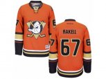 Reebok Anaheim Ducks #67 Rickard Rakell Authentic Orange Third NHL Jersey