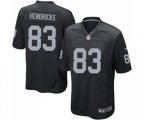 Oakland Raiders #83 Ted Hendricks Game Black Team Color Football Jersey