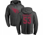 Arizona Cardinals #53 A.Q. Shipley Ash One Color Pullover Hoodie