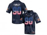 2016 US Flag Fashion Men's Under Armour Nick Fairley #90 Auburn Tigers College Football Jersey - Navy Blue