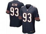 Chicago Bears #93 Sam Acho Game Navy Blue Team Color NFL Jersey