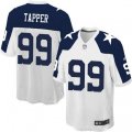Dallas Cowboys #99 Charles Tapper Game White Throwback Alternate NFL Jersey