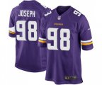 Minnesota Vikings #98 Linval Joseph Game Purple Team Color Football Jersey