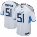 Tennessee Titans #51 Will Compton Game White NFL Jersey