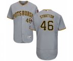 Pittsburgh Pirates Chris Stratton Grey Road Flex Base Authentic Collection Baseball Player Jersey