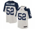 Dallas Cowboys #52 Connor Williams Limited White Throwback Alternate Football Jersey