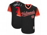 Washington Nationals #7 Trea Turner Triple T Authentic Navy Blue 2017 Players Weekend MLB Jersey