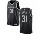 Detroit Pistons #31 Caron Butler Swingman Black NBA Jersey - City Edition