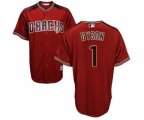 Arizona Diamondbacks #1 Jarrod Dyson Replica Red Brick Alternate Cool Base Baseball Jersey