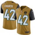 Jacksonville Jaguars #42 Barry Church Limited Gold Rush Vapor Untouchable NFL Jersey