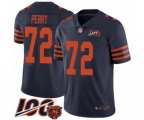 Chicago Bears #72 William Perry Limited Navy Blue Rush Vapor Untouchable 100th Season Football Jersey