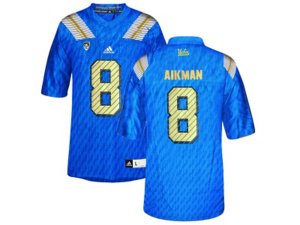Men\'s UCLA Bruins Troy Aikman #8 College Football Authentic Jerseys - Blue