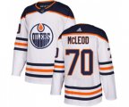 Edmonton Oilers #70 Ryan McLeod Authentic White Away NHL Jersey