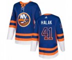 New York Islanders #41 Jaroslav Halak Authentic Royal Blue Drift Fashion NHL Jersey