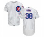 Chicago Cubs Brad Wieck White Home Flex Base Authentic Collection Baseball Player Jersey