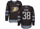 Adidas Anaheim Ducks #38 Derek Grant Black 1917-2017 100th Anniversary Stitched NHL Jersey