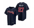 Atlanta Braves #27 Austin Riley Nike Navy 2020 Replica Alternate Jersey