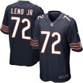 Chicago Bears #72 Charles Leno Game Navy Blue Team Color NFL Jersey