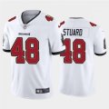 Tampa Bay Buccaneers #48 Grant Stuard Nike Road White Vapor Limited Jersey
