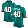 Miami Dolphins #40 Nik Needham Nike Aqua Retro Alternate Vapor Limited Jersey