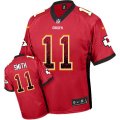 Kansas City Chiefs #11 Alex Smith Elite Red Drift Fashion NFL Jersey