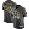 Pittsburgh Steelers #68 L.C. Greenwood Gray Static Vapor Untouchable Limited NFL Jersey