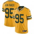 Green Bay Packers #95 Ricky Jean-Francois Limited Gold Rush Vapor Untouchable NFL Jersey