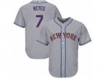 New York Mets #7 Jose Reyes Replica Grey Road Cool Base MLB Jersey