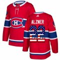 Montreal Canadiens #22 Karl Alzner Authentic Red USA Flag Fashion NHL Jersey