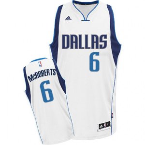 Dallas Mavericks #6 Josh McRoberts Swingman White Home NBA Jersey
